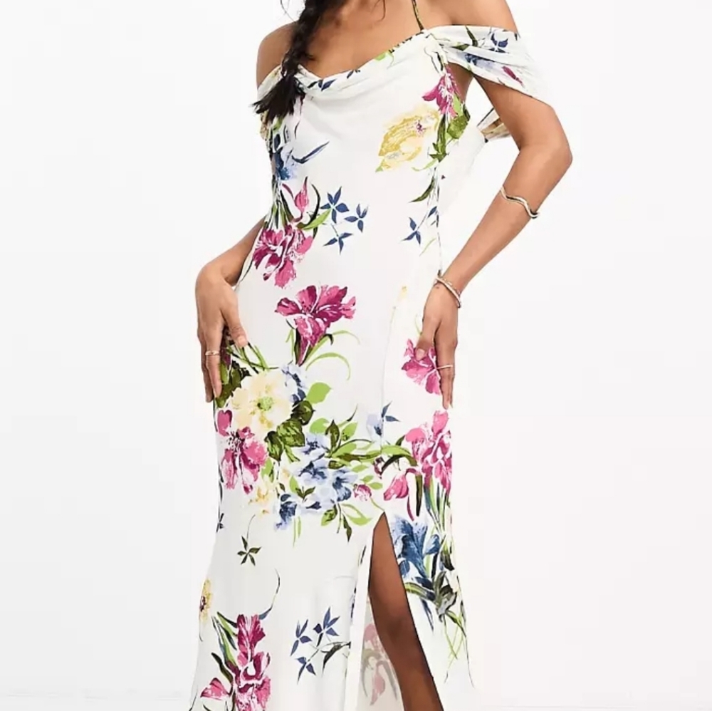 White maxi dress